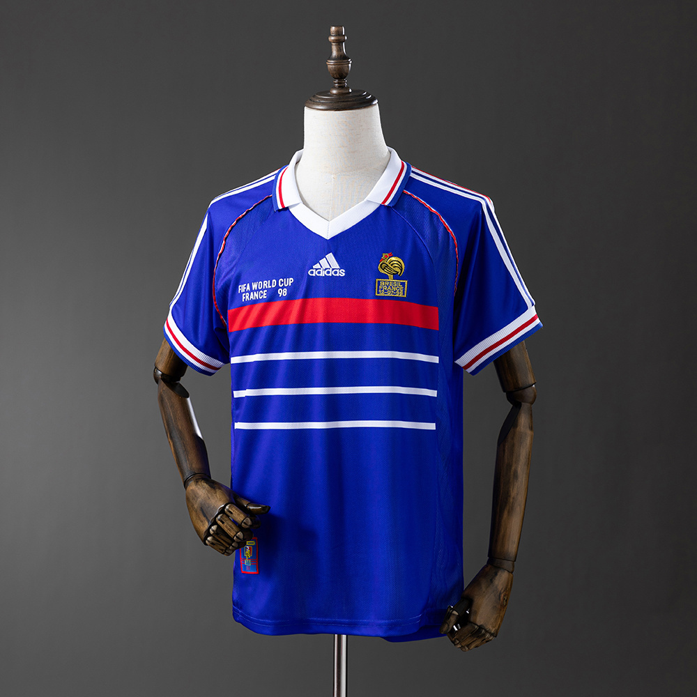 France 1998 World Cup retro football jersey national team shirt